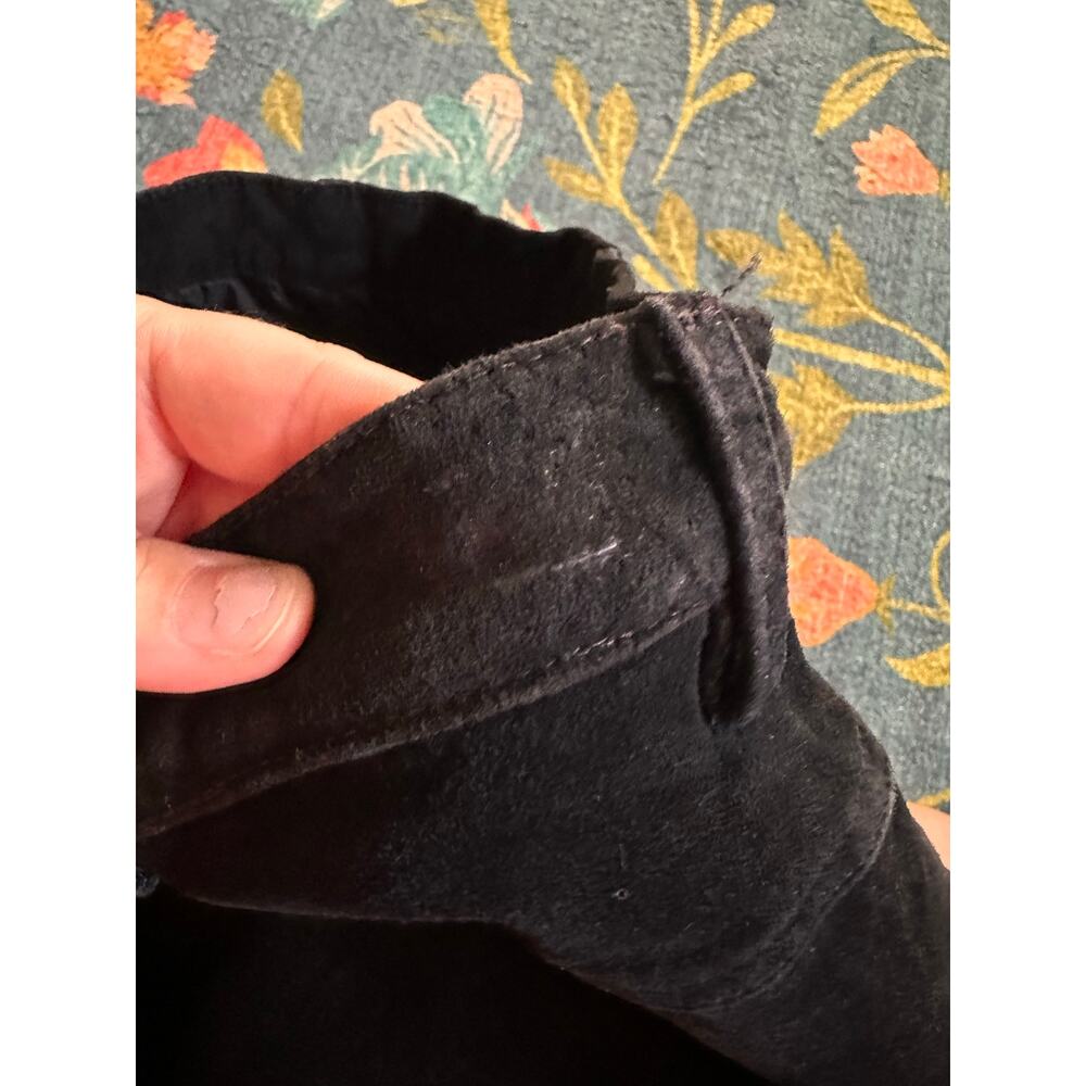 Wilsons Leather Black Suede High Rise Shorts Size 6 - Picture 8 of 8
